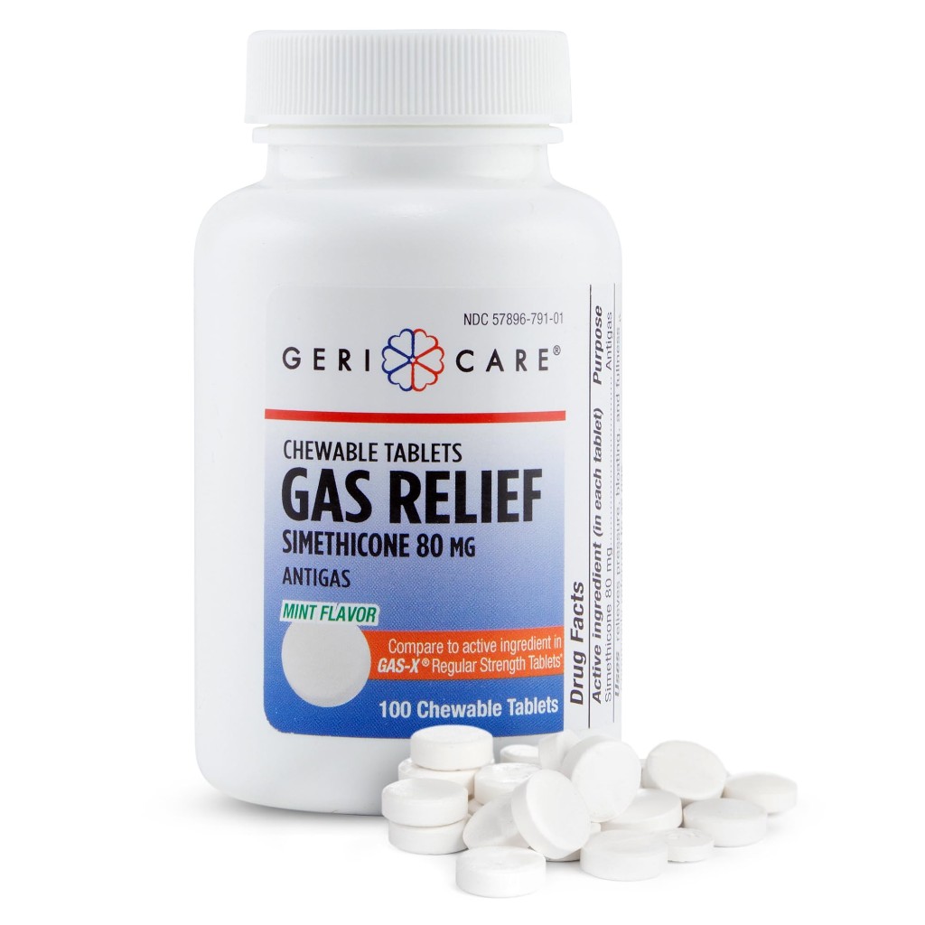 GAS Relief Chewables 80 mg 100 AGS MNT - Digestive Health