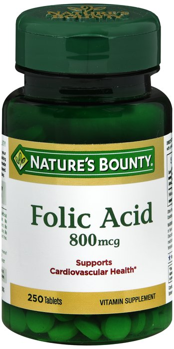 NB Folic Acid Tablets 0.8 mg (250 Count) - Digestive Health